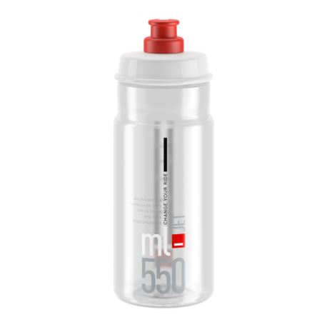 BIDON ELITE JET CLEAR RED 550ML